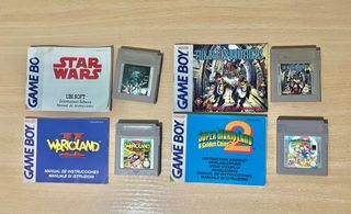 Lote Juegos Game Boy con Manuales