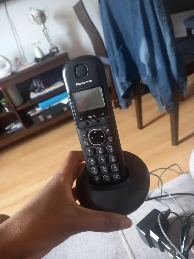 Teléfono Inalámbrico Panasonic Negro