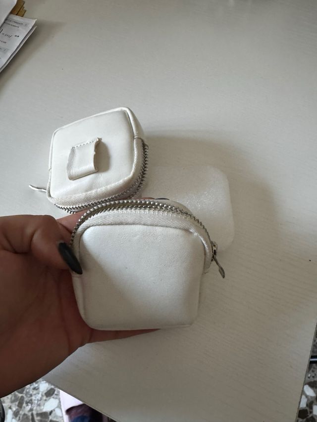 Due Mini pochette bianca