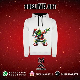 Sudadera Grinch Navideña Blanca