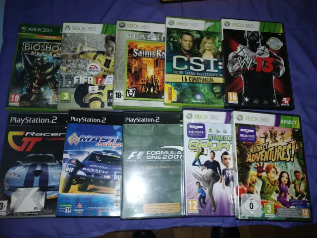 Lote Juegos PS2 y Xbox 360