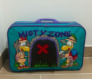 Maleta infantil pequeña morada y turquesa