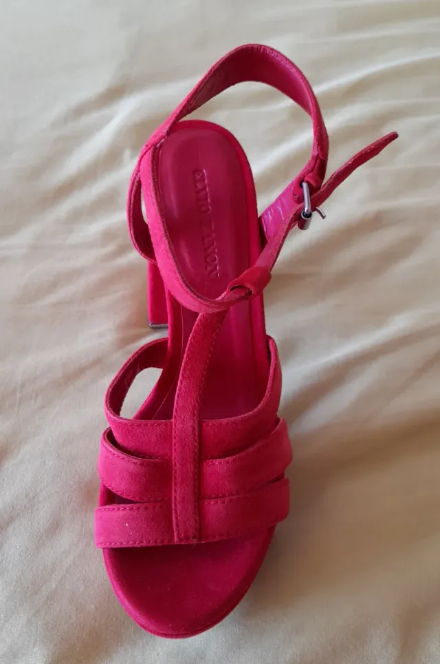 Zapatos Elvio Zanon Talla 37 Rojos