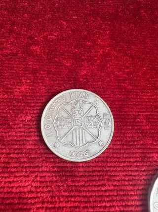 3 Monedas 100 Pesetas 1966 Estrella 66 Plata