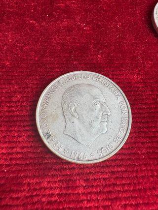 3 Monedas 100 Pesetas 1966 Estrella 66 Plata