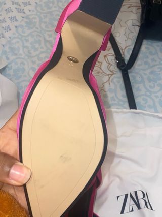 Zapatos de tacón Zara fucsia talla 37