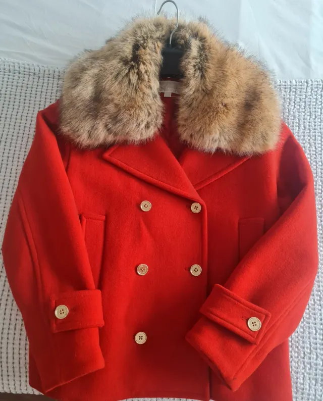 Chaqueta cruzada paño