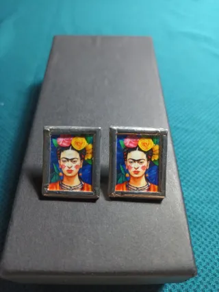 Pendientes Artesanales Frida Kahlo
