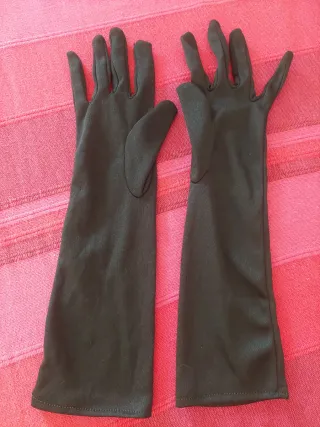 Guantes largos mujer negros