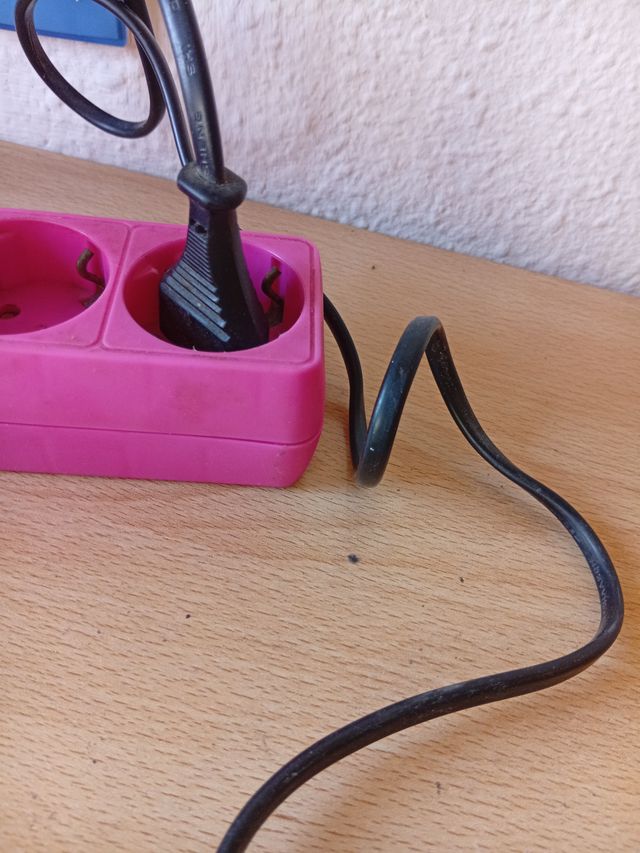 Lámpara de mesa Réplica Tiffany cristal y metal