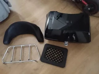 Maletín de moto negro Harley Davidson etc...