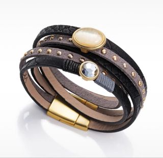 Pulsera Viceroy Cuero Marrón y Dorado
