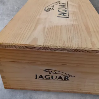 Scatola Legno Vintage Jaguar Portagioie 35x19x9