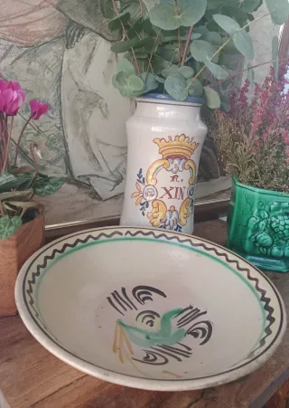 Lebrillo cerámica vintage + regalo jarrita