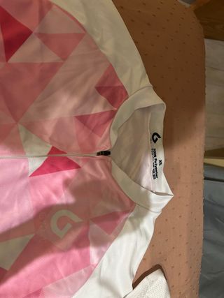 Maillot Ciclismo Mujer Rosa Geométrico Talla XL