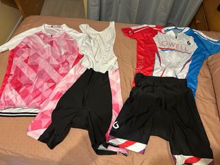 Maillot Ciclismo Mujer Rosa Geométrico Talla XL