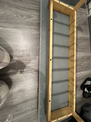 Banco zapatero tapizado bambú