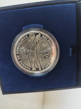 Moneda 10€ Plata Campeones Europa 2008