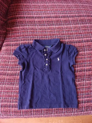 Polo Ralph Lauren azul bebé talla 4t