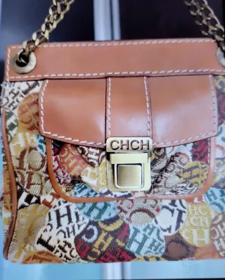 Bolso Vintage Carolina Herrera Multicolor
