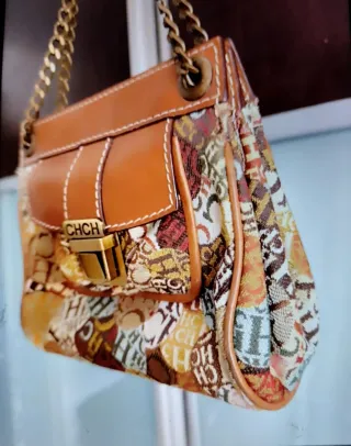 Bolso Vintage Carolina Herrera Multicolor