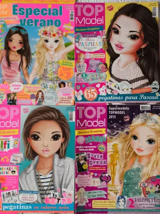 4 REVISTAS CREATIVAS "TOP MODEL" CHICAS AÑO 2016