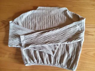 Jersey beige con textura
