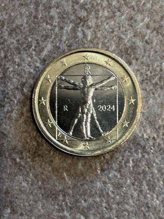 Moneta 1 Euro Vitruviana 2024