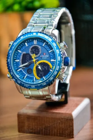 Reloj Naviforce Hombre Azul y Plateado