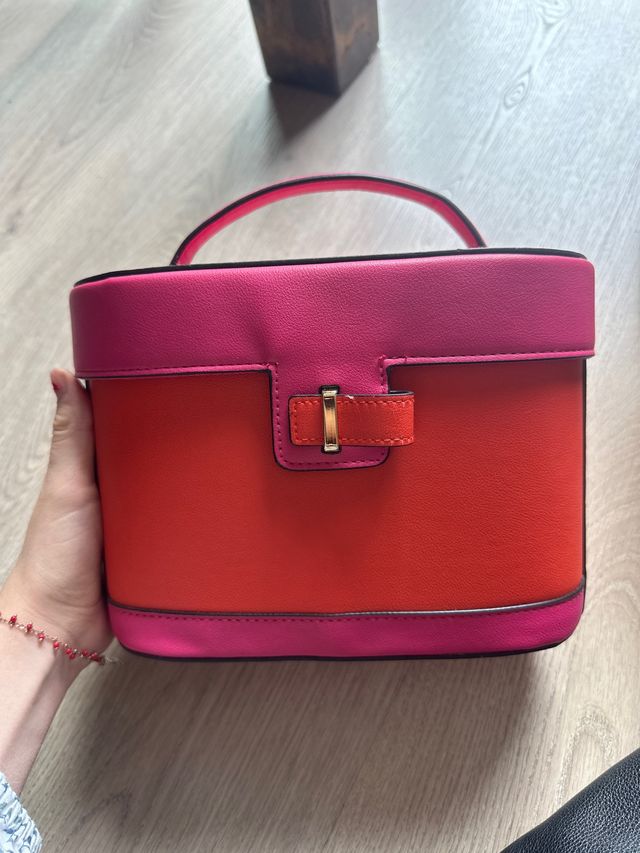 Bolsa de higiene Estee Lauder Laranja e Rosa