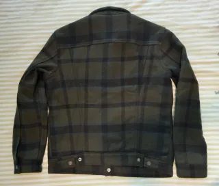 Chaqueta Levi's Trucker cuadros lana verde