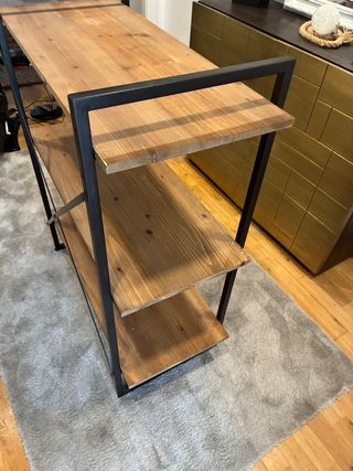 Estantería madera y metal
