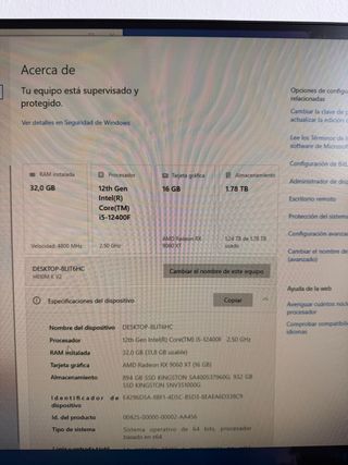 PC GAMING i5-12400F - RX 9060 XT 16GB - 32 RAM 
