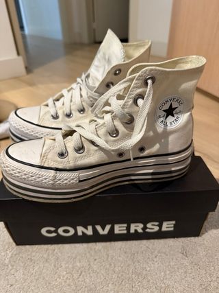 Converse Plataforma Blancas