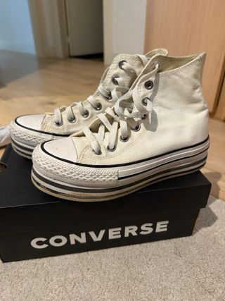 Converse Plataforma Blancas