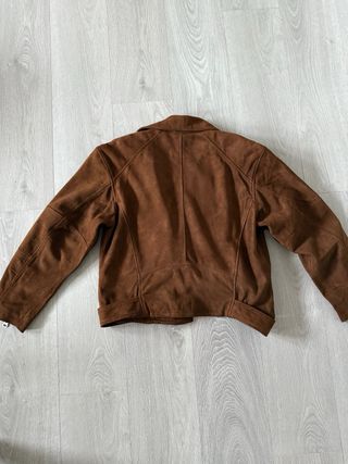 Chaqueta Biker Ante Pull&Bear Marrón