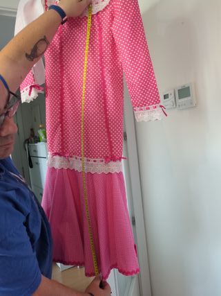 Vestido Chulapa Rosa Lunares