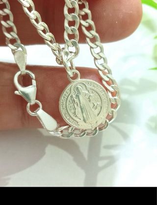 Magnifica Pulsera San Benito Plata 925