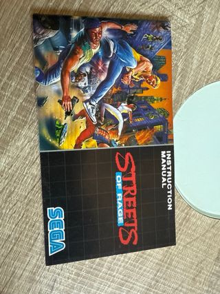 Manuales Golden Axe, streets of rage, shinobi