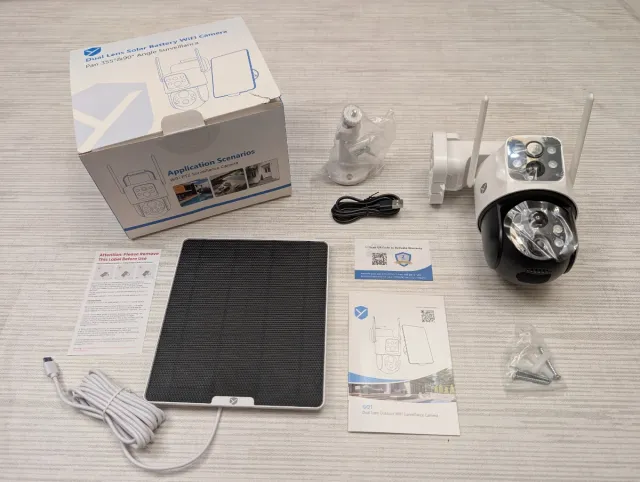 Cámara Solar WiFi YI Dual Lens GQ1