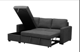 Sofá Cama Chaise Longue reversible con Arcón