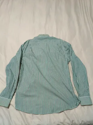 Camisa Dorian Corte Ingles Verde y Blanca
