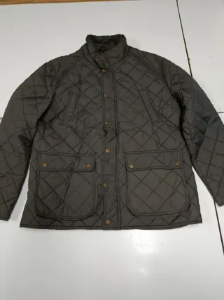Parka acolchada verde invierno