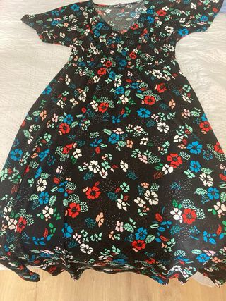 Vestido largo estampado floral