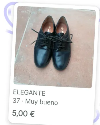 Zapatos elegantes niño talla 37 negros