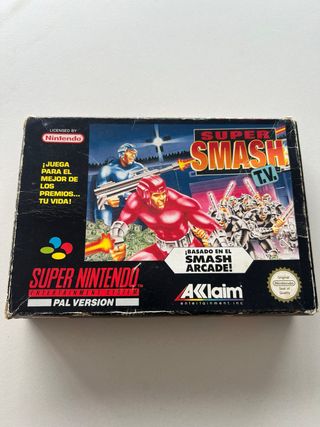 Super Smash TV Super Nintendo PAL españa