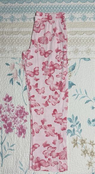 Pijama de algodón 100% con mariposas