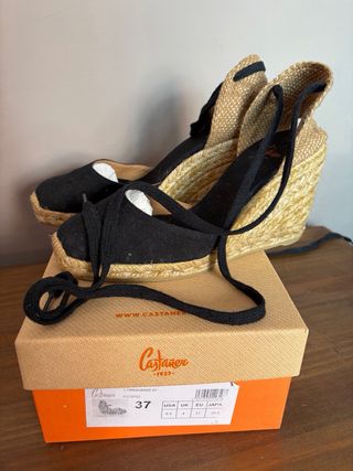 Alpargatas Castañer Carina Negras Talla 37