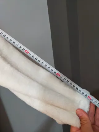 Abrigo blanco fiesta mujer talla única