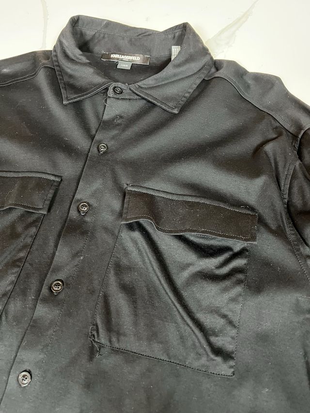 Camisa Karl Lagerfeld Talla L Negra